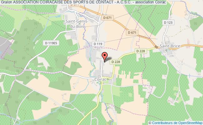 plan association Association Coiracaise Des Sports De Contact - A.c.s.c. - Coirac