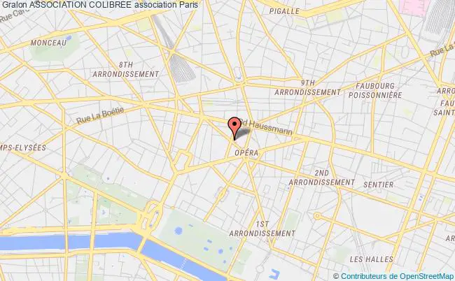 plan association Association Colibree Paris