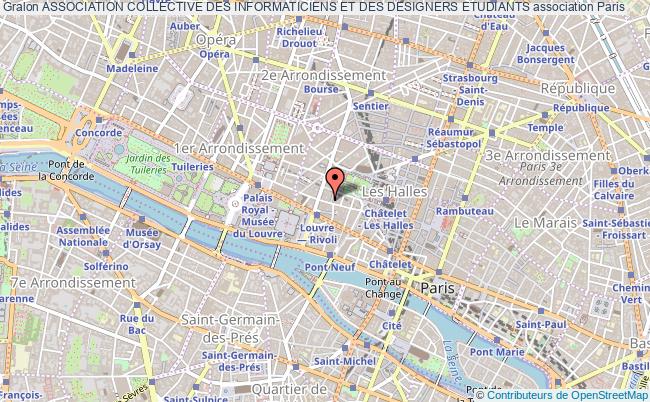 plan association Association Collective Des Informaticiens Et Des Designers Etudiants Paris