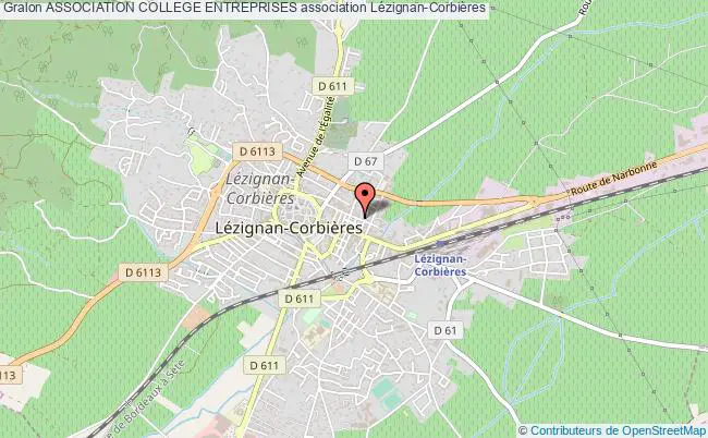plan association Association College Entreprises Lézignan-Corbières