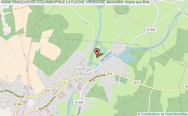 plan association Association Colombophile La Fleche Vrignoise Vrigne-aux-Bois
