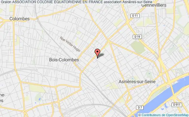 plan association Association Colonie Equatorienne En France Asnières-sur-Seine