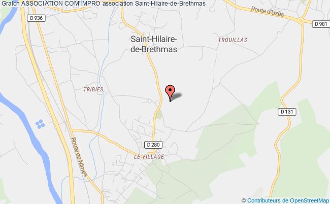 plan association Association Com'impro Saint-Hilaire-de-Brethmas