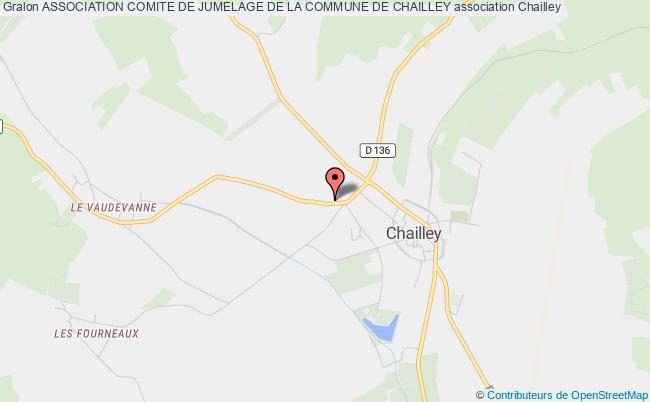 plan association Association Comite De Jumelage De La Commune De Chailley Chailley