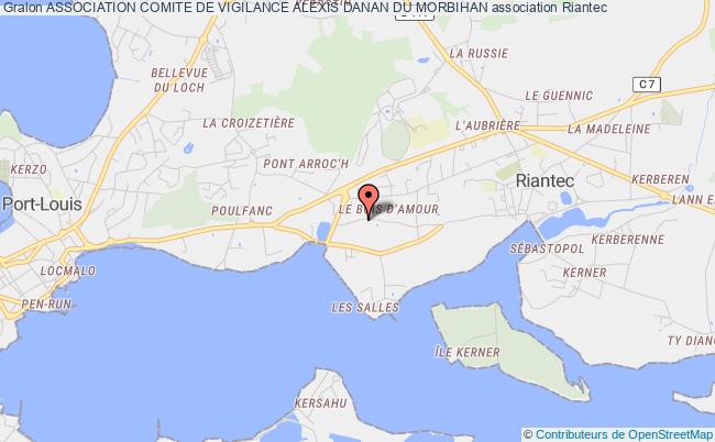 plan association Association Comite De Vigilance Alexis Danan Du Morbihan Riantec