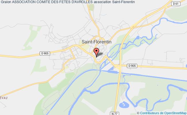 plan association Association Comite Des Fetes D'avrolles Saint-Florentin