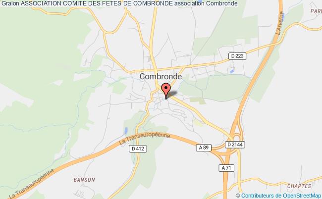 ASSOCIATION COMITE DES FETES DE COMBRONDE