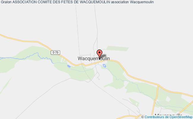 plan association Association Comite Des Fetes De Wacquemoulin Wacquemoulin