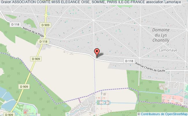 plan association Association Comite Miss Elegance Oise, Somme, Paris Ile-de-france Lamorlaye