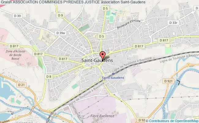 plan association Association Comminges Pyrenees Justice Saint-Gaudens