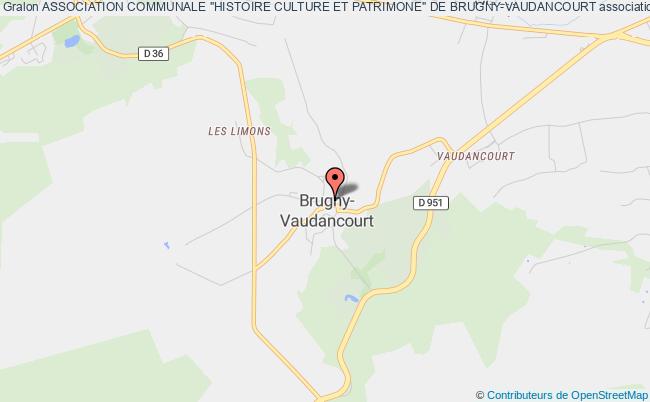 plan association Association Communale "histoire Culture Et Patrimone" De Brugny-vaudancourt Brugny-Vaudancourt
