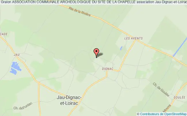 plan association Association Communale Archeologique Du Site De La Chapelle Jau-Dignac-et-Loirac