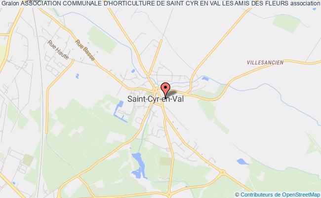 plan association Association Communale D'horticulture De Saint Cyr En Val Les Amis Des Fleurs Saint-Cyr-en-Val