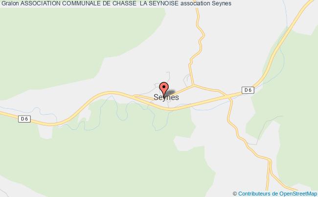 plan association Association Communale De Chasse  La Seynoise Seynes