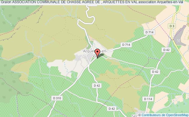 Association communale de chasse agree de , arquettes en val association