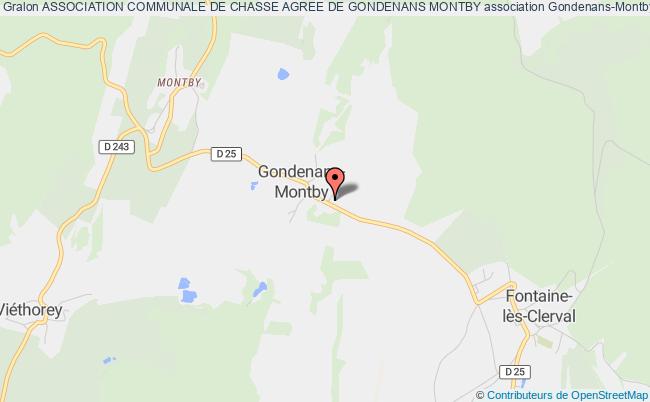 ASSOCIATION COMMUNALE DE CHASSE AGREE DE GONDENANS MONTBY
