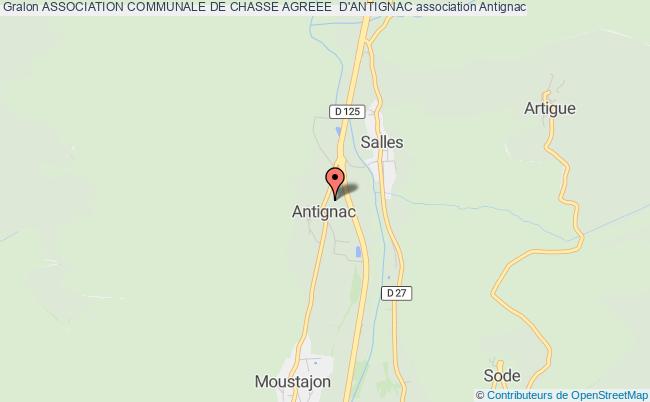 ASSOCIATION COMMUNALE DE CHASSE AGREEE  D'ANTIGNAC