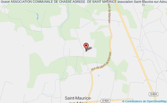 plan association Association Communale De Chasse Agreee  De Saint Maurice Saint-Maurice-sur-Adour
