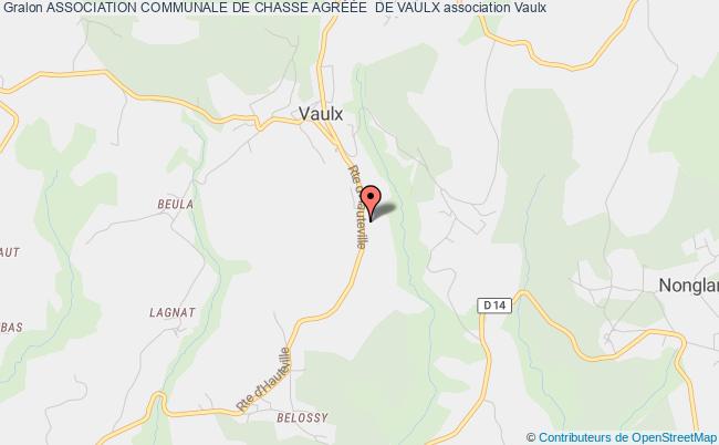 ASSOCIATION COMMUNALE DE CHASSE AGRÉÉE  DE VAULX