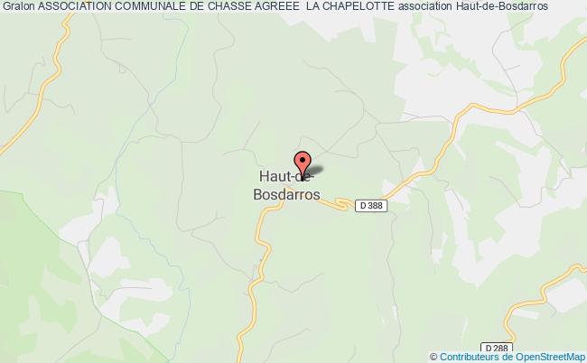 plan association Association Communale De Chasse Agreee  La Chapelotte Haut-de-Bosdarros