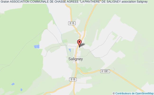 plan association Association Communale De Chasse Agreee "la Panthere" De Saligney Saligney
