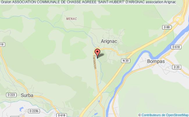 plan association Association Communale De Chasse Agreee 'saint-hubert' D'arignac Arignac