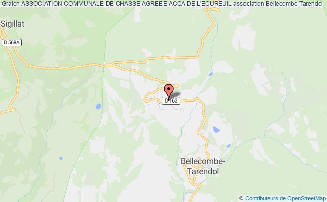 plan association Association Communale De Chasse Agreee Acca De L'ecureuil Bellecombe-Tarendol