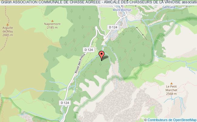 plan association Association Communale De Chasse Agreee - Amicale Des Chasseurs De La Vanoise Pralognan-la-Vanoise