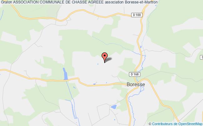 plan association Association Communale De Chasse Agreee Boresse-et-Martron