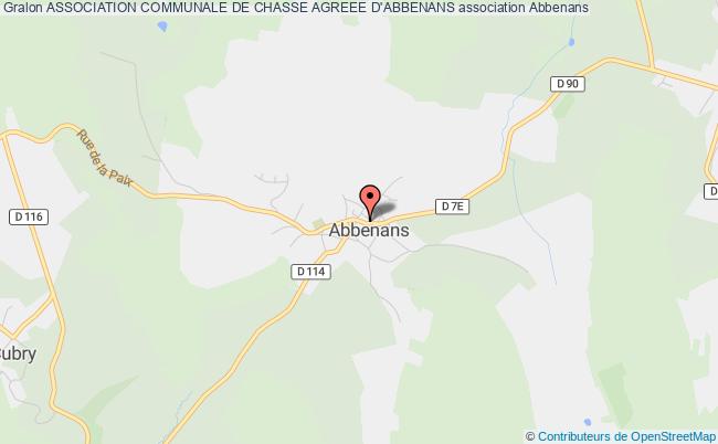 ASSOCIATION COMMUNALE DE CHASSE AGREEE D'ABBENANS