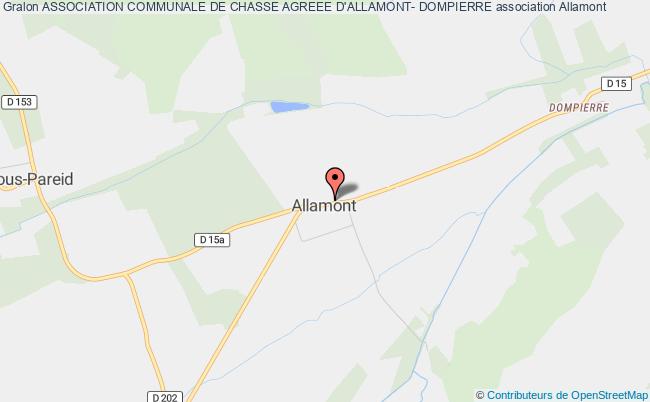 plan association Association Communale De Chasse Agreee D'allamont- Dompierre Allamont