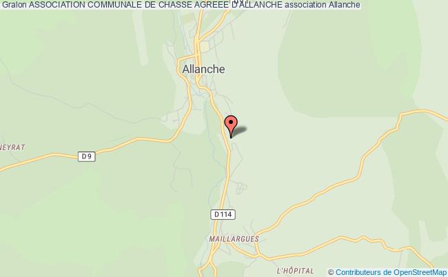 ASSOCIATION COMMUNALE DE CHASSE AGREEE D'ALLANCHE