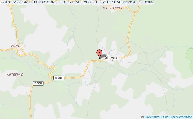 plan association Association Communale De Chasse Agreee D'alleyrac Alleyrac