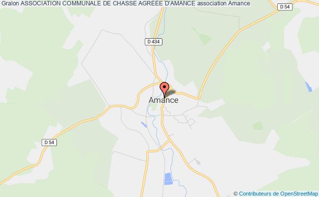 plan association Association Communale De Chasse AgrÉÉe D'amance Amance