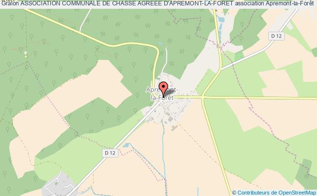 plan association Association Communale De Chasse Agreee D'apremont-la-foret Apremont-la-Forêt