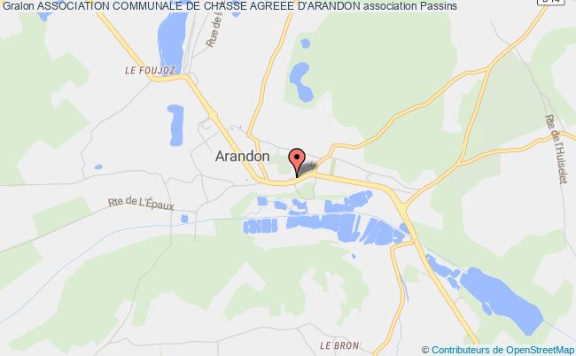 plan association Association Communale De Chasse Agreee D'arandon ARANDON-PASSINS