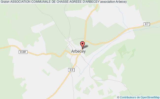 plan association Association Communale De Chasse AgrÉÉe D'arbecey Arbecey