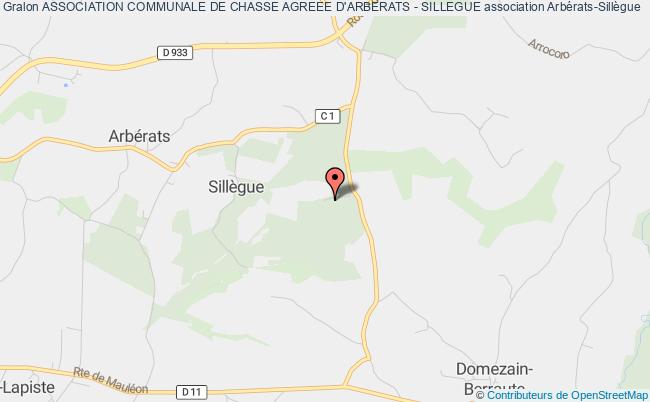 ASSOCIATION COMMUNALE DE CHASSE AGREEE D'ARBERATS - SILLEGUE