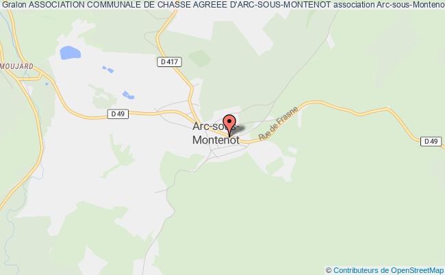plan association Association Communale De Chasse Agreee D'arc-sous-montenot Arc-sous-Montenot