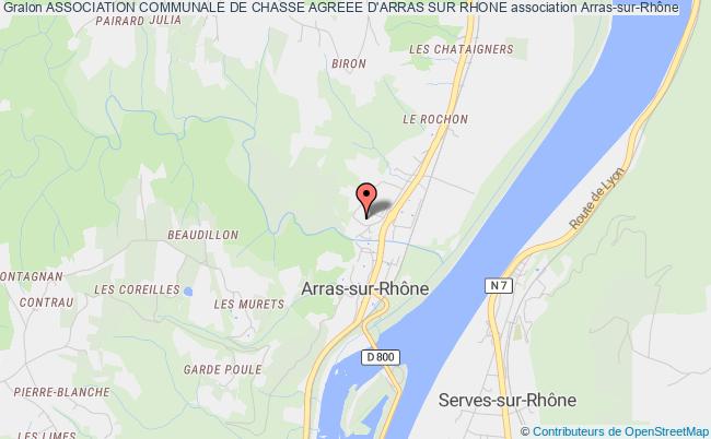 plan association Association Communale De Chasse Agreee D'arras Sur Rhone Arras-sur-Rhône
