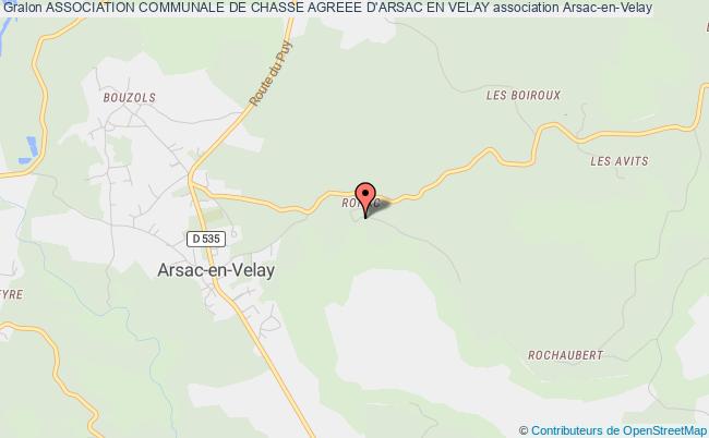 plan association Association Communale De Chasse Agreee D'arsac En Velay Arsac-en-Velay