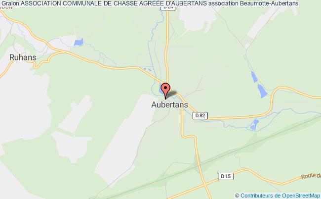 plan association Association Communale De Chasse AgrÉÉe D'aubertans Beaumotte-Aubertans