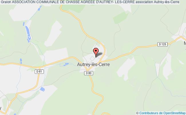 plan association Association Communale De Chasse AgrÉÉe D'autrey- Les-cerre Autrey-lès-Cerre