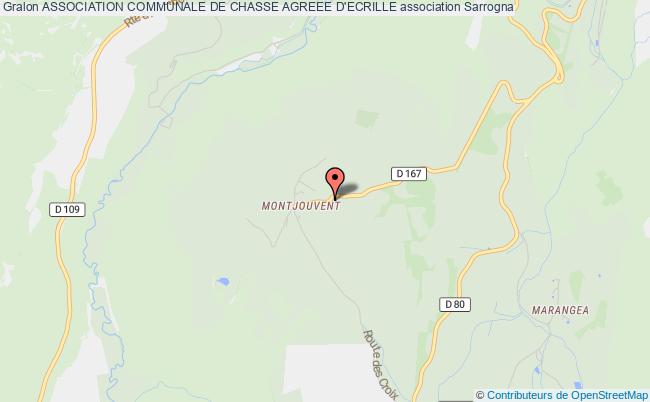 plan association Association Communale De Chasse Agreee D'ecrille Mont Jouvent Sarrogna
