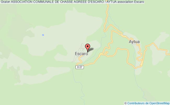 ASSOCIATION COMMUNALE DE CHASSE AGREEE D'ESCARO / AYTUA