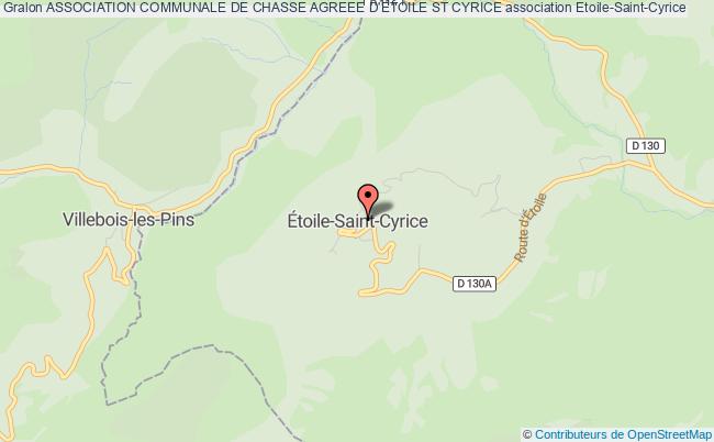 plan association Association Communale De Chasse Agreee D'etoile St Cyrice Étoile-Saint-Cyrice