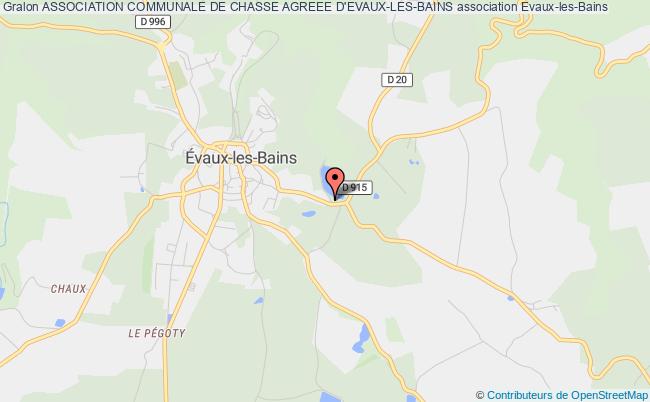 ASSOCIATION COMMUNALE DE CHASSE AGREEE D'EVAUX-LES-BAINS