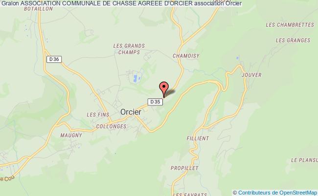 plan association Association Communale De Chasse Agreee D'orcier Orcier