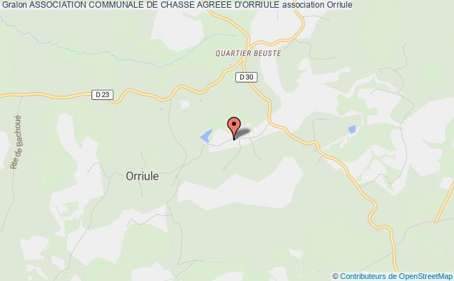 ASSOCIATION COMMUNALE DE CHASSE AGREEE D'ORRIULE