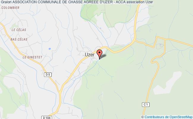 ASSOCIATION COMMUNALE DE CHASSE AGREEE D'UZER - ACCA